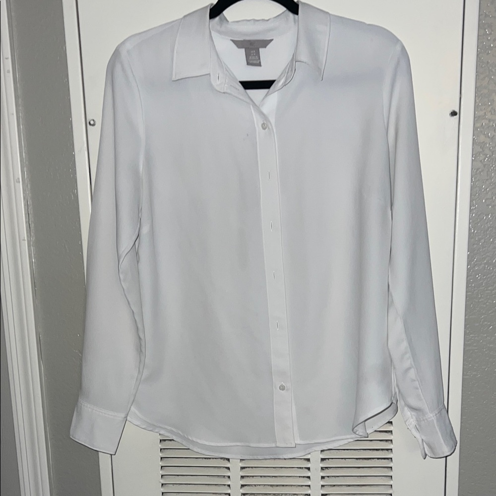 H&M Classic White Women's Dress Shirt